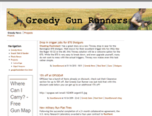 Tablet Screenshot of greedygunrunners.com